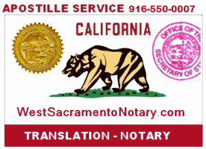 California Apostille Service, Spanish certified translations, Notary Public 